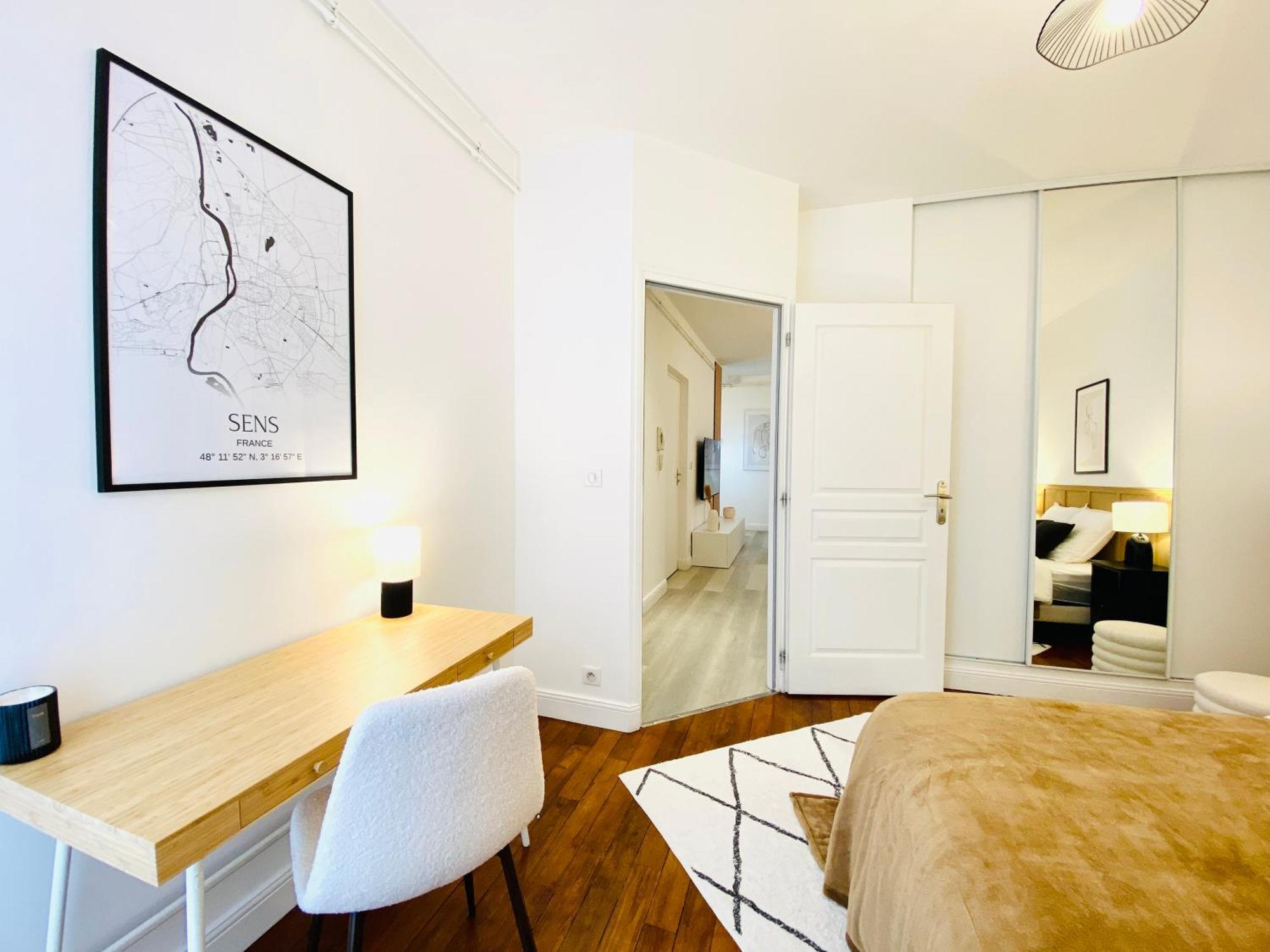 Le Subtil - Best Keys - Elegance & Confort - 2 Chambres Separees - Lit Queen Size - Smart Tv Netflix - Entre Gare & Centre Ville - A 1H De Paris - Wifi Fibre - Check-In Autonome Sens Exteriör bild